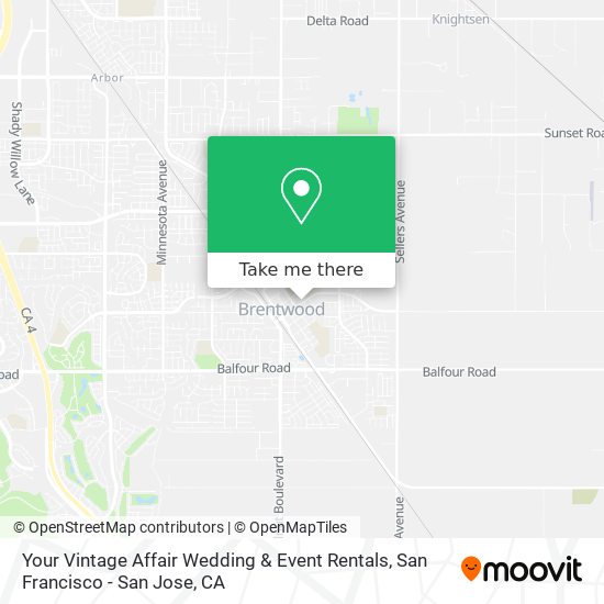 Your Vintage Affair Wedding & Event Rentals map