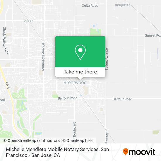 Michelle Mendieta Mobile Notary Services map