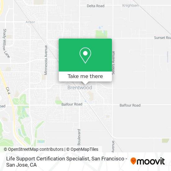 Life Support Certification Specialist map