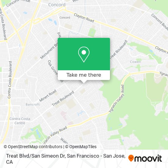 Treat Blvd/San Simeon Dr map