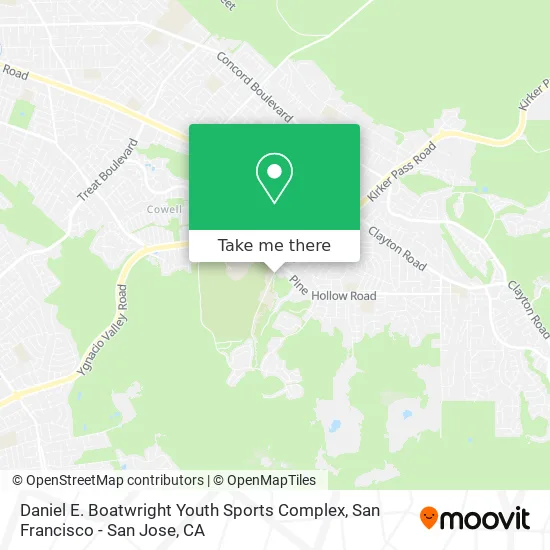 Daniel E. Boatwright Youth Sports Complex map