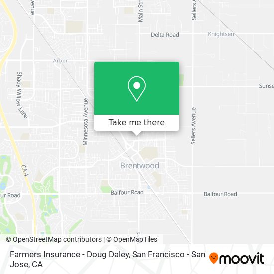 Farmers Insurance - Doug Daley map