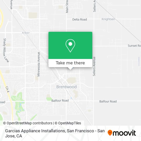 Garcias Appliance Installations map