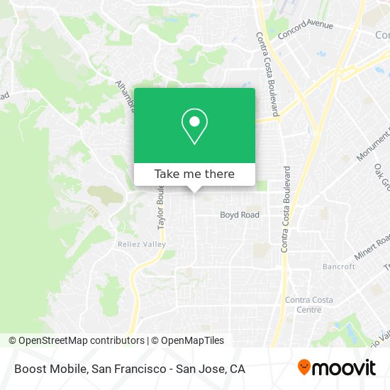 Boost Mobile map