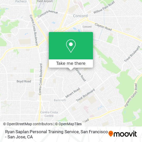 Mapa de Ryan Saplan Personal Training Service