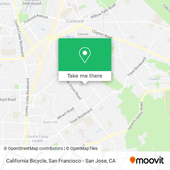 California Bicycle map