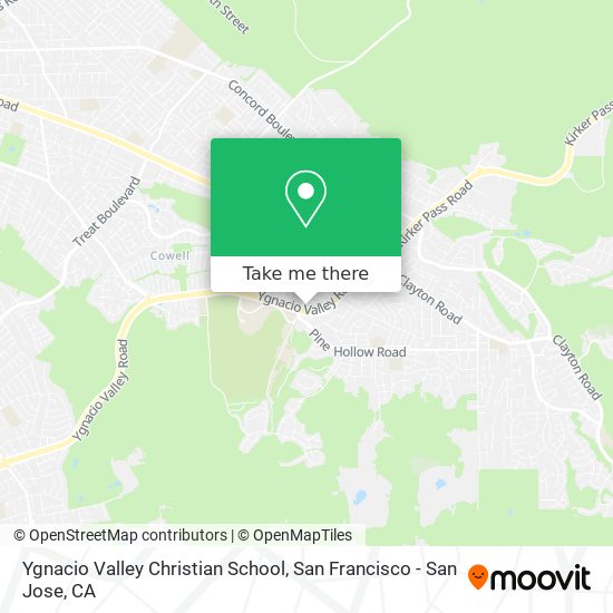 Mapa de Ygnacio Valley Christian School