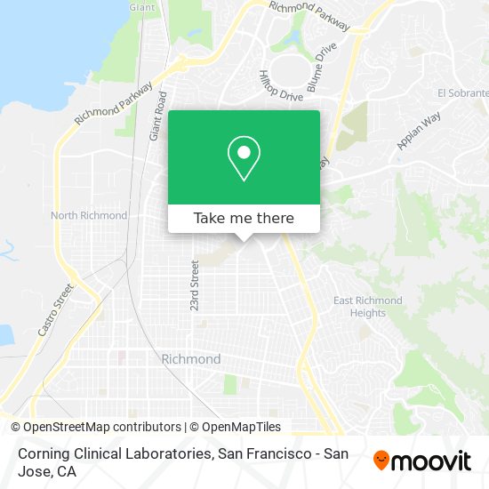 Mapa de Corning Clinical Laboratories