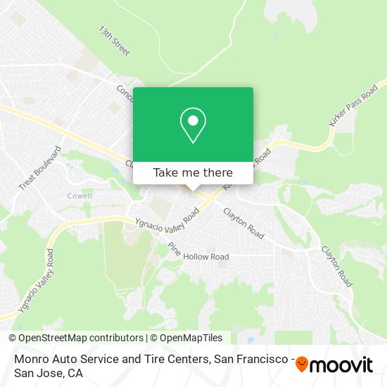 Mapa de Monro Auto Service and Tire Centers