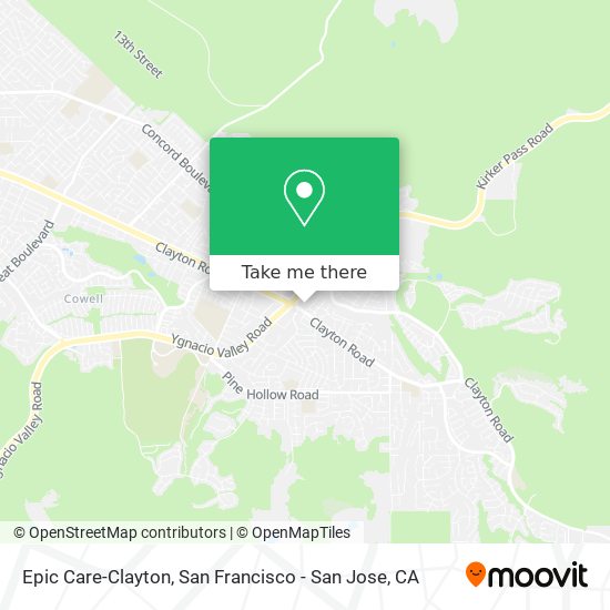 Epic Care-Clayton map