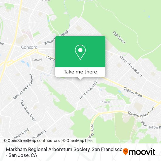 Markham Regional Arboretum Society map