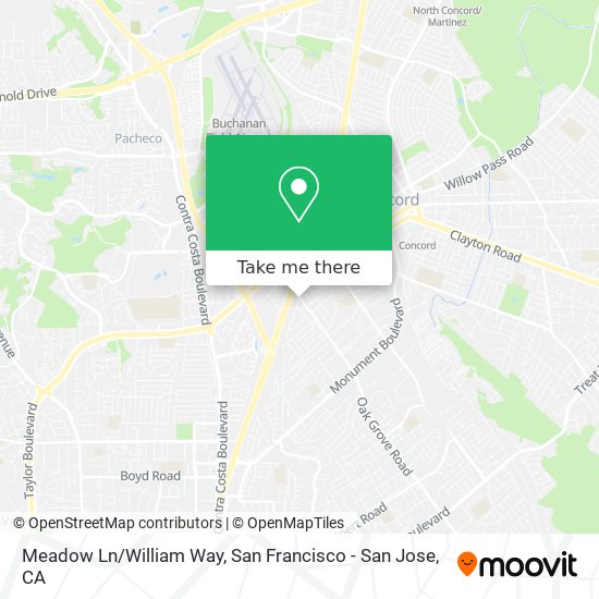 Meadow Ln/William Way map