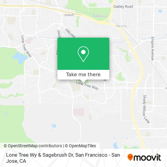Lone Tree Wy & Sagebrush Dr map