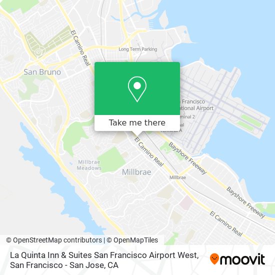 Mapa de La Quinta Inn & Suites San Francisco Airport West