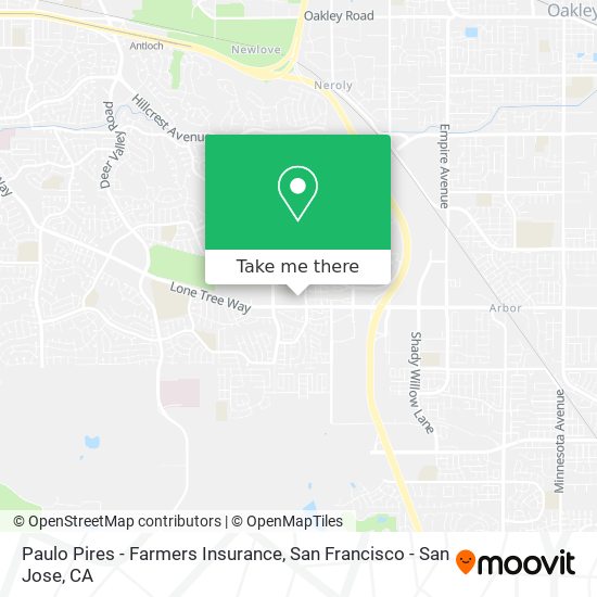 Paulo Pires - Farmers Insurance map