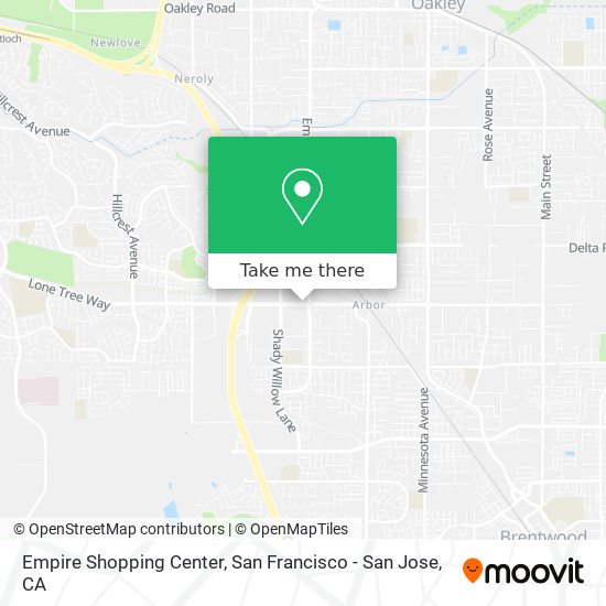 Empire Shopping Center map