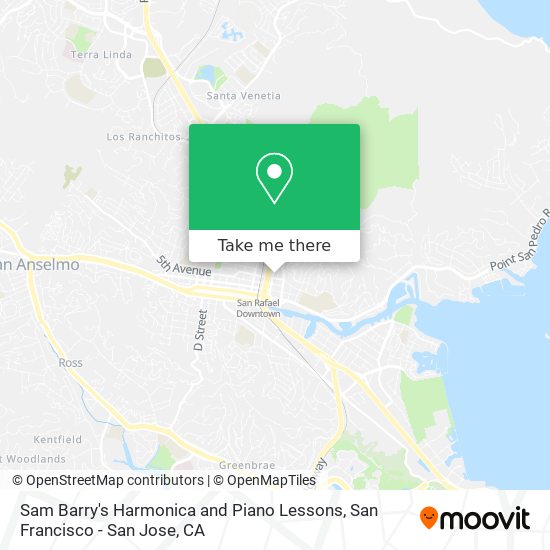 Sam Barry's Harmonica and Piano Lessons map