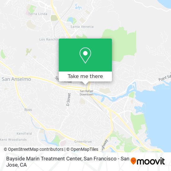 Bayside Marin Treatment Center map