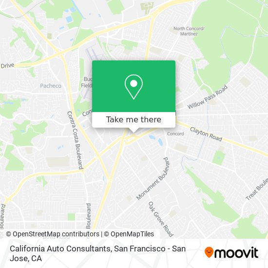 Mapa de California Auto Consultants