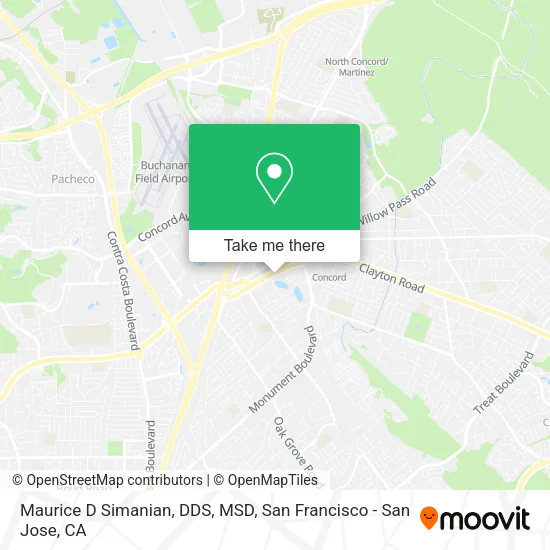 Mapa de Maurice D Simanian, DDS, MSD