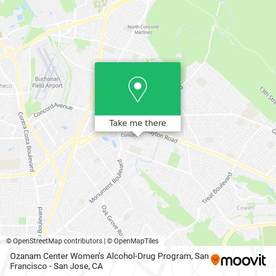 Ozanam Center Women's Alcohol-Drug Program map