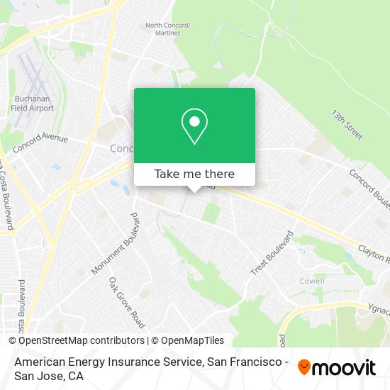 Mapa de American Energy Insurance Service