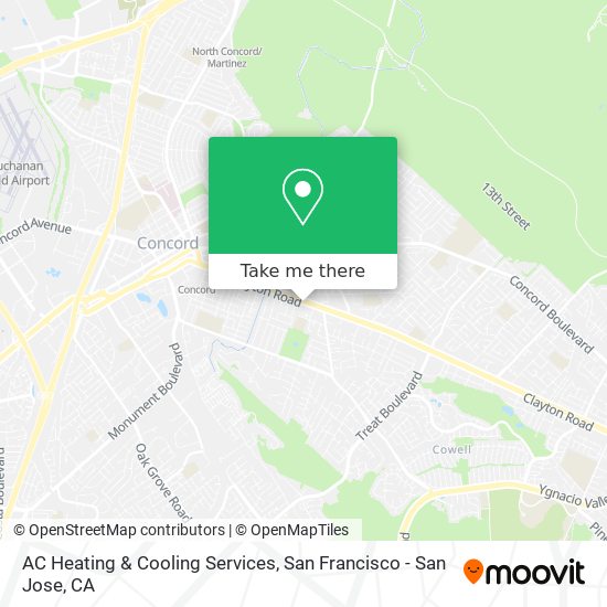 Mapa de AC Heating & Cooling Services