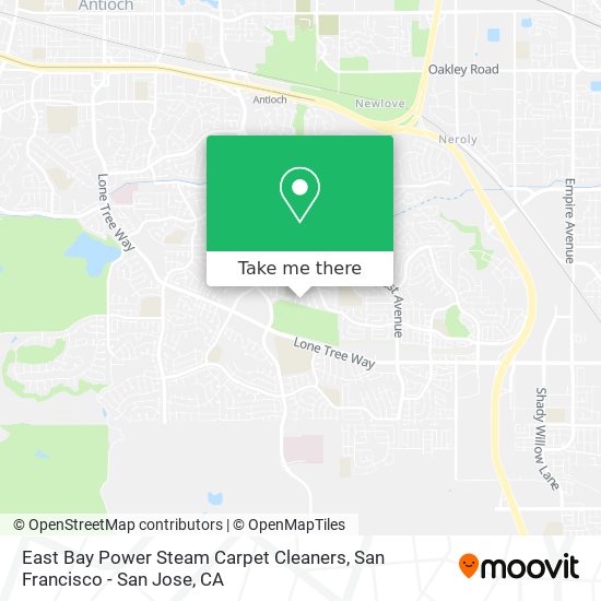 Mapa de East Bay Power Steam Carpet Cleaners