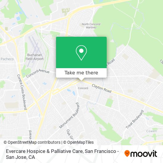 Evercare Hospice & Palliative Care map