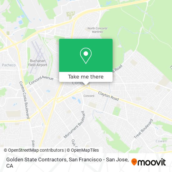 Golden State Contractors map