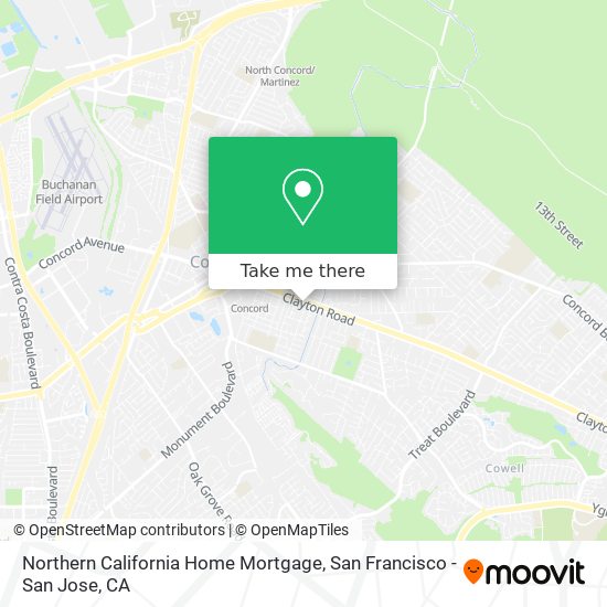 Mapa de Northern California Home Mortgage