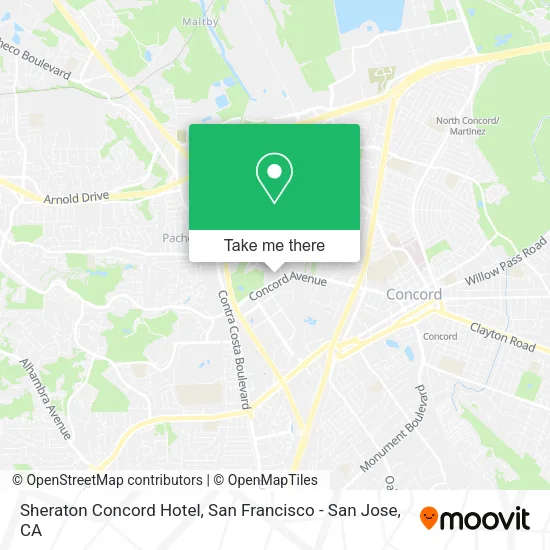 Mapa de Sheraton Concord Hotel