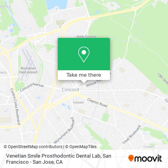 Mapa de Venetian Smile Prosthodontic Dental Lab