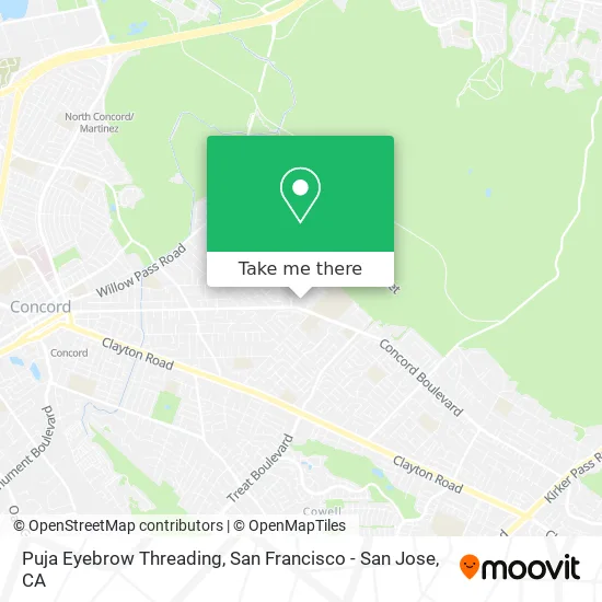 Puja Eyebrow Threading map