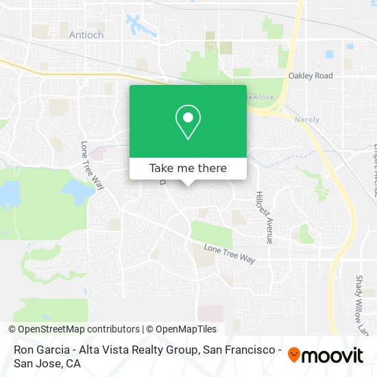 Ron Garcia - Alta Vista Realty Group map