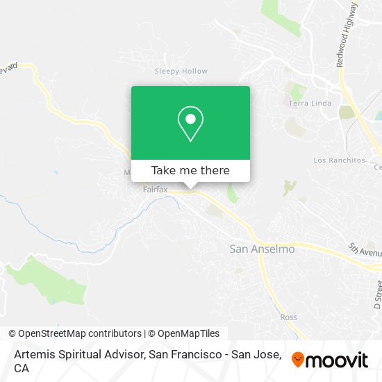Artemis Spiritual Advisor map