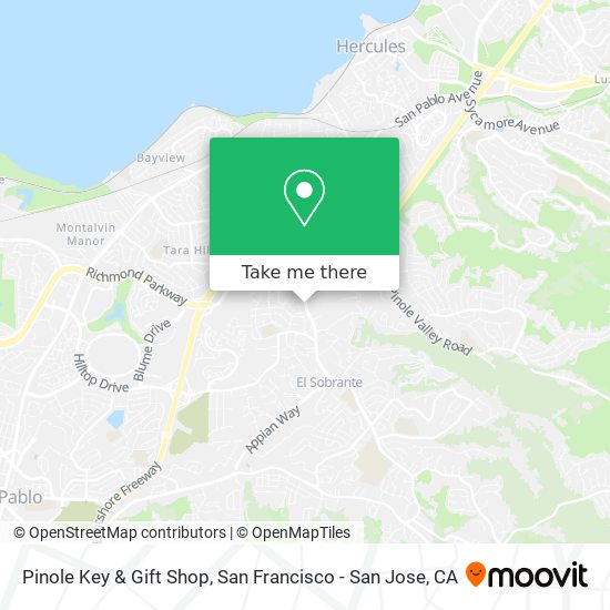 Mapa de Pinole Key & Gift Shop