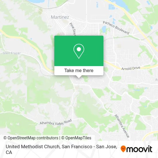 United Methodist Church map