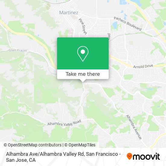 Mapa de Alhambra Ave / Alhambra Valley Rd