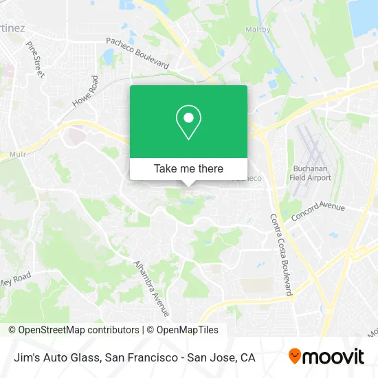 Mapa de Jim's Auto Glass