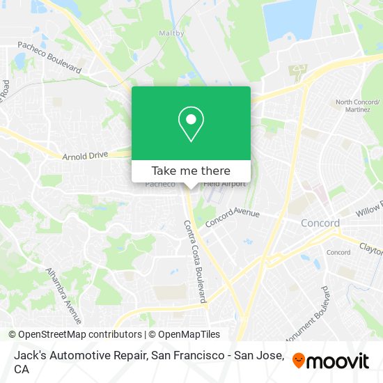 Mapa de Jack's Automotive Repair