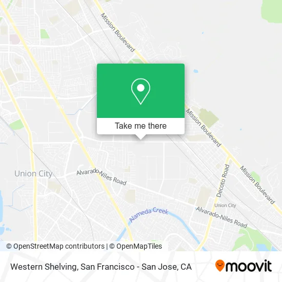 Western Shelving map