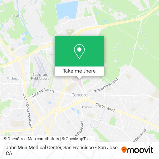 John Muir Medical Center map