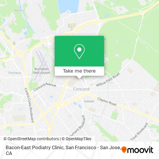 Bacon-East Podiatry Clinic map