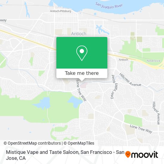 Mapa de Mistique Vape and Taste Saloon