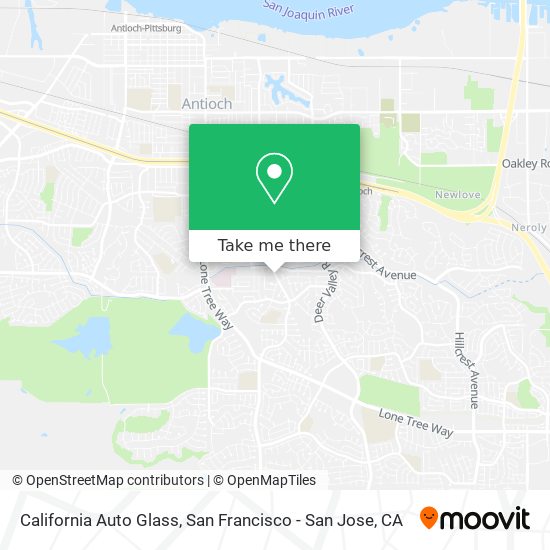 California Auto Glass map
