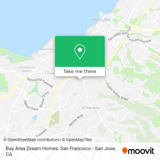 Mapa de Bay Area Dream Homes