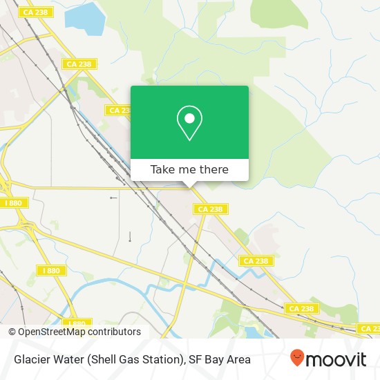 Glacier Water (Shell Gas Station) map