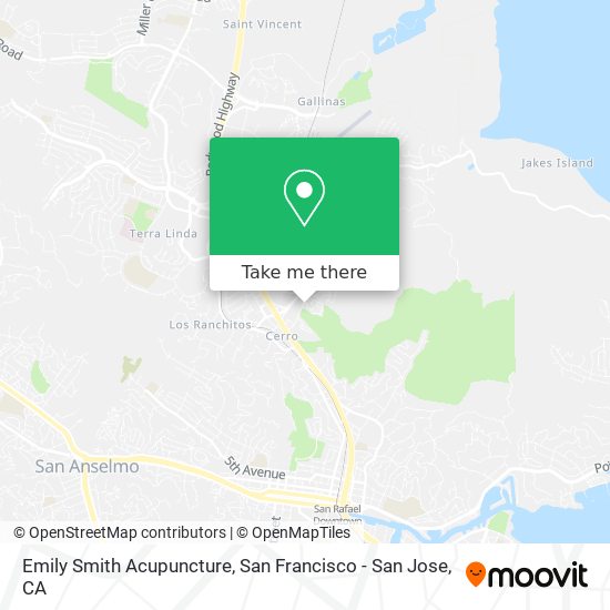 Emily Smith Acupuncture map