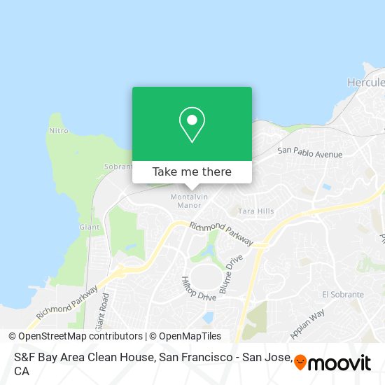 Mapa de S&F Bay Area Clean House